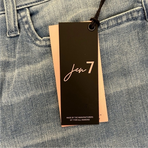 JEN7 by 7 For All Mankind Women's Cropped Kick Jeans Blue Size 18 - NWT $109 - Picture 13 of 16